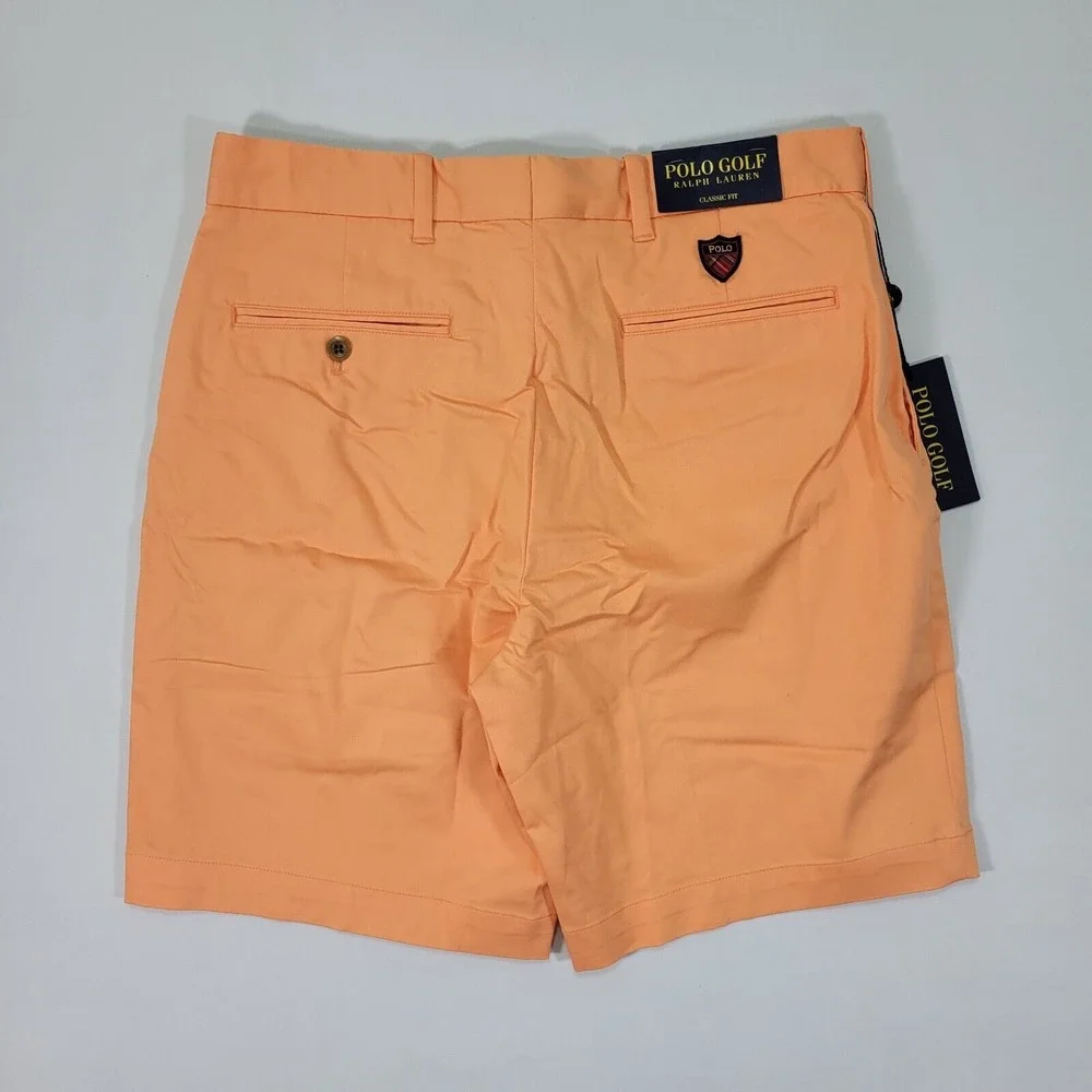 Polo Golf‎ Ralph Lauren Men's Chino Shorts Light Weight Peach Orange 30 Classsic